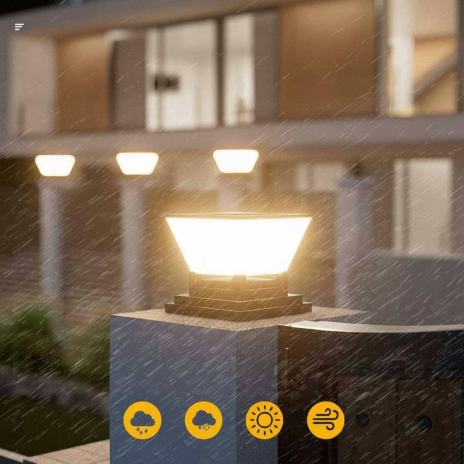 Lanterna Solar para Poste, Res - Post Cap Light avaliação e preço