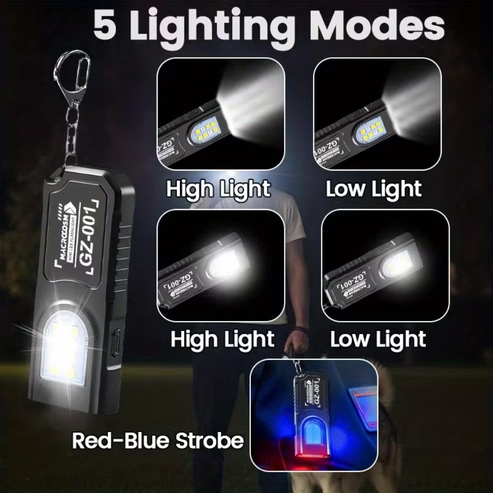 Mini cob led chaveiro lanterna - Outdoor Lighting Panel avaliação e preço